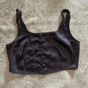 Black Sleeveless Women's Top